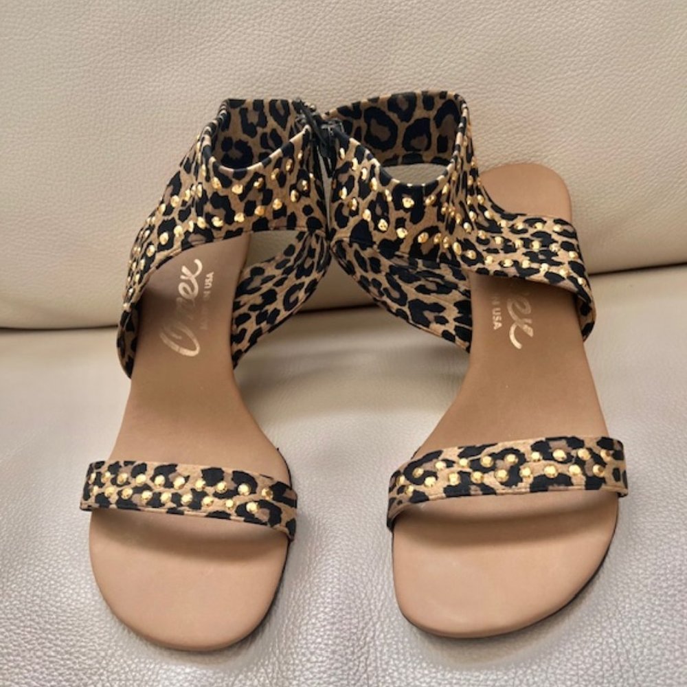 Ladies Leopard Sandals